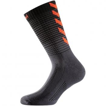 Chaussettes de football Hummel Gradient AH18 Phantom / Fiesta Red (Taille 28-32)