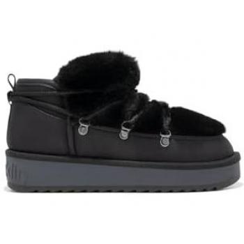 D.Franklin Damen Schneestiefel Nordic TRK Fur Low Schwarz Größe 37