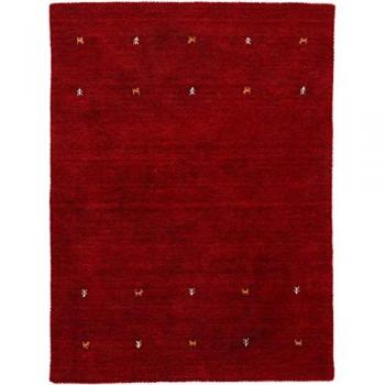 Red Handwoven Wool Gabbeh Rug 120 x 170cm