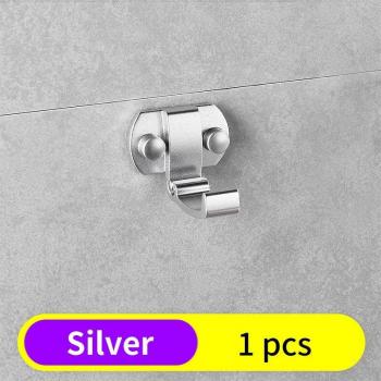 Gancho de Aluminio Negro para Estante de Baño