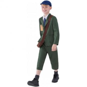 Costume Historique Garçon WWII 10-12 ans Vert