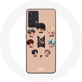 BTS TinyTAN Samsung Galaxy A13 5G Hoesje met Animatie van de leden RM, Jin, Suga, J-Hope, Jimin, V en Jungkook