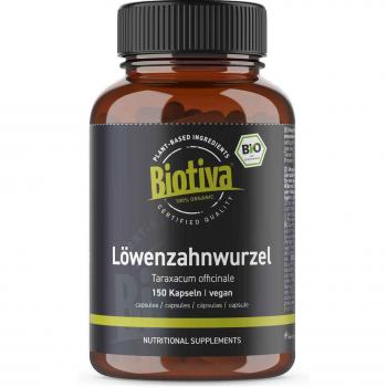 Biotiva Löwenzahnwurzel Kapseln 100% Bio
