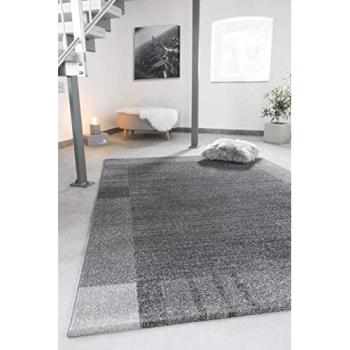 Andiamo Teppich “Sant Jordi” – Grau, Kurzflor, 80 × 150 cm, kunstfaserig