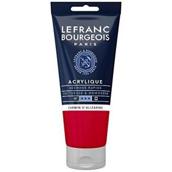 ACRILICO FINE LEFRANC & BOURGEOIS ROSSO CARMINIO D'ALIZARINA 80 ML TUBO