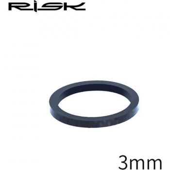 RISK Carbon Fork Spacer 28.6MM 3K Glossy