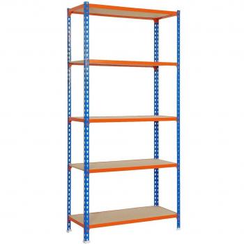 Simonrack MADERCLICK PLUS Schwerlastregal blau/orange 100,0 x 30,0 x 200,0 cm