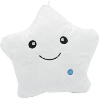 Estrella luminosa interactiva, cojín suave de algodón y felpa miniatura, decorativo para dormitorio, 54DA, 13 pulgadas