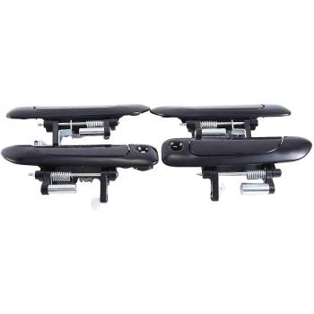 Poignées de porte noires pour Honda City Jazz Fit 2002-2008