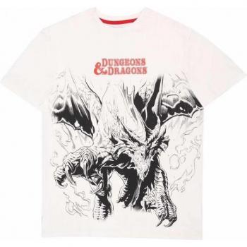Dungeons & Dragons Unisex Übergroßes Dragon Shirt – L Natur