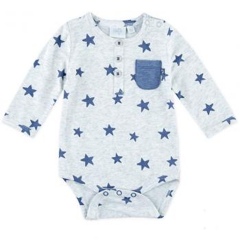 FEETJE Baby-Body 502.00088, grau melange, Größe 62