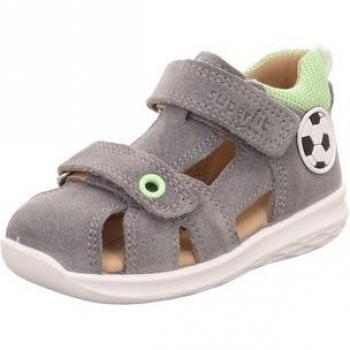 Sandalo Bumblebee Superfit Calcio Grigio Chiaro/Verde (Medio)