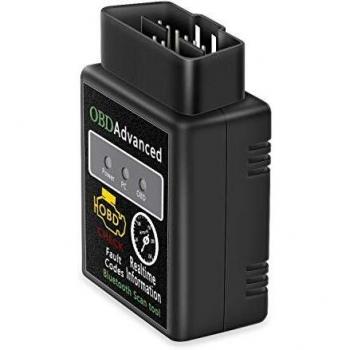 Friencity Car Bluetooth OBD II 2 OBD2 Adapter, Vehicle Engine Code Reader