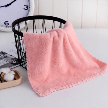 25cm Square Coral Velvet Cleaning Towel