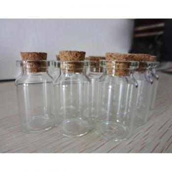 CrystalDream 50 Clear Wishing Bottles, 5 cm Length – Bulk Set