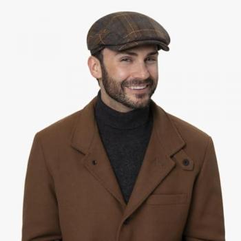 Stetson Brown Wool Driver Flat Cap