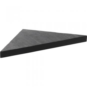 Module d'angle en pierre graphite – dimensions 24×24 cm, épaisseur 2,4 cm