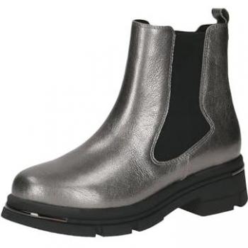 Caprice Chelseaboots, Blockabsatz, Plateau, Stiefelette in auffälliger Metallic-Optik
