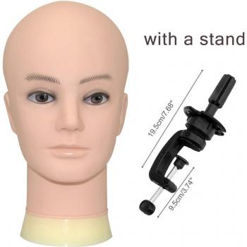White Male Mannequin Head for Wig Making