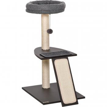 Gatotower PawHut 50x40x83,5 cm – Postes Rascadores + Cojines Extraíbles + Tabla y Bola