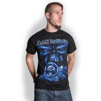 Unisex Adult Iron Maiden Final Frontier Spaceman Shirt – XXL, Blue & Black Edition