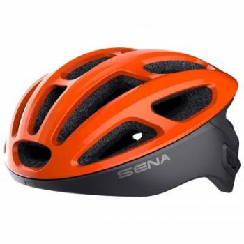 Casco Ciclismo Sena R1 con Bluetooth Naranja Eléctrico Talla L