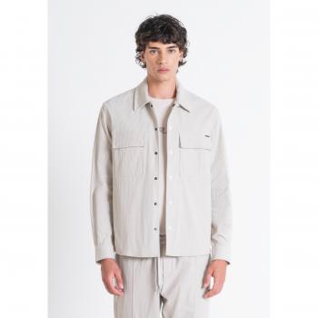 Berlin Regular Fit Blusa Hombre Terciopeño Blanco