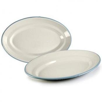 Plato Ovalado IBILI Versalles (Color Blanco, 36 cm)
