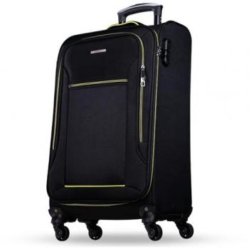 NOWI Sevilla leichter Trolley M 55x40x20 mit 4 Rollen und Zahlenschloss in Blau