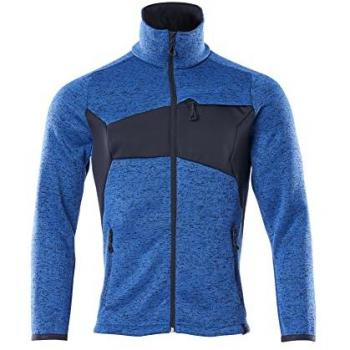 Pull zippé léger bleu