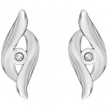 Tuscany Rhodium Cross‑Studs