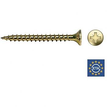 Bichrome Cruciform Head Wood Screws – CELO VLOX 4×15 Counter‑Sink (1000 Unit Set)
