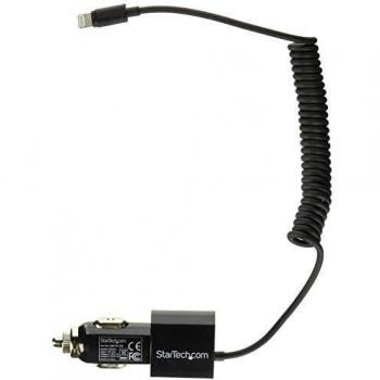 StarTech 8-pin Lightning en USB autolader zwart