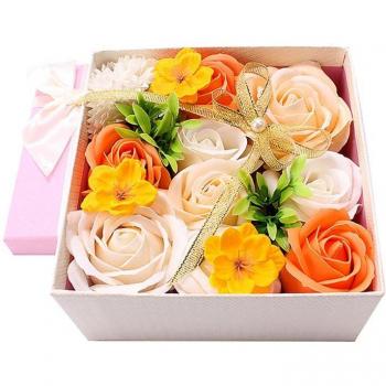 Bodas y Ramo Floral: Caja de Jabón con Aroma a Rosas