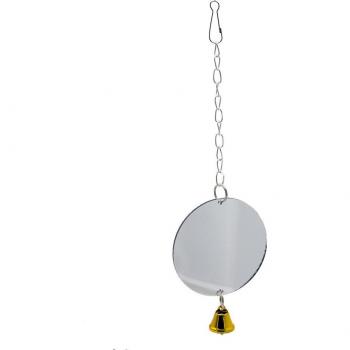 Mini Mirror Parrot Toy with Bells