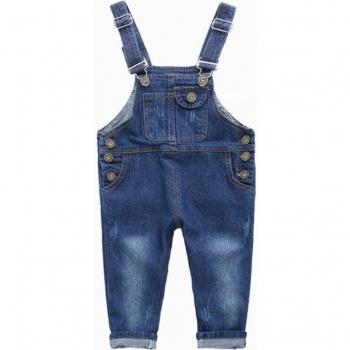 Lässiger Jungen Overall aus Jeans mit Trägern Ov009