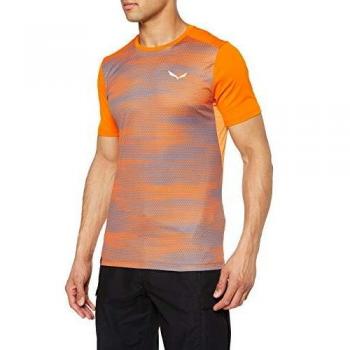 SALEWA Camiseta de Senderismo Pedroc Dry Hombre S/S Carrot Triangle 46/S