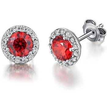 Boucle d'oreille femme en Or Blanc plaqué 18K