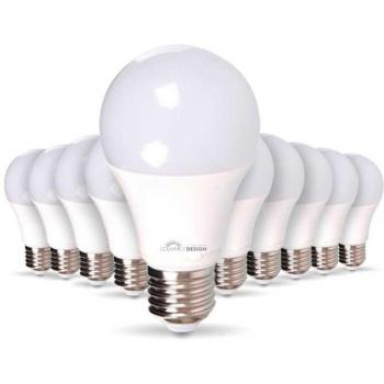 Éclairage design : 10 lampes LED E27, 9 W, 806 lm, blanc chaud