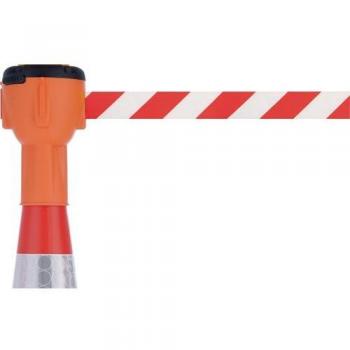 Clip mural pour poteau de signalisation, vissable, B 16 x D 8 x H 100 mm, noir