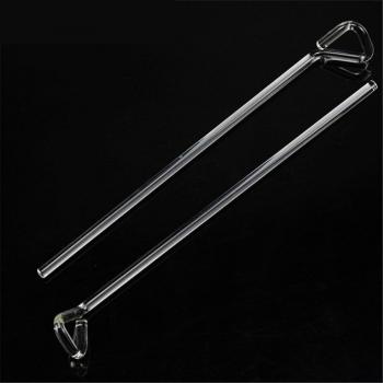 2 Pcs Laboratory Glass Triangular Cell Spreader 20cm