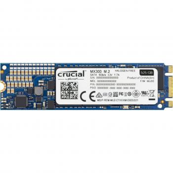 Crucial MX300 SSD Interno, 525 GB, 3D NAND, SATA, M.2 (2280)