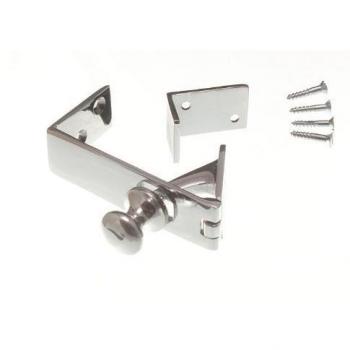 Brass Flap Catch and Stay Chrome Plated with Screws (10 Pack)