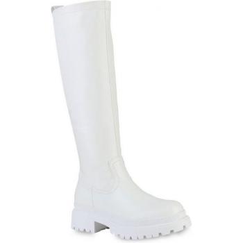 Van Hill Stivale Bianca Violet