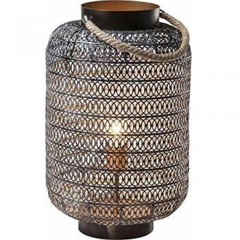 Kare 38216 Sultans Palace Fußleuchte – 47 cm, schwarzer Stahl, matt finish
