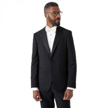 Burton Black Tuxedo Jacket, Men's Skinny Fit, Size 44 Long