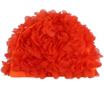 Three-Dimensional Flower Swim Cap