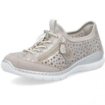 Rieker L32P6-90 Silver Openwork Sporty Shoe for Her