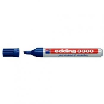 Edding Pointe Biseautée Marqueur Permanent 3300 Bleu