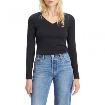 Levi's T-Shirt Baby Tee A48910000 Nero Slim Fit (Edizione Speciale)